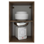 Gabinete Superior 40 cm 1 Puerta Marrón/Blanco Stella Madesa