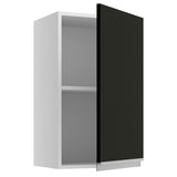 Gabinete Superior 40 cm 1 Puerta Glamy Blanco/Negro