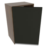 Gabinete Superior 40 cm 1 Puerta Glamy Marrón/Negro