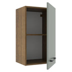 Gabinete Superior 40 cm 1 Puerta Marrón/Gris Agata Madesa
