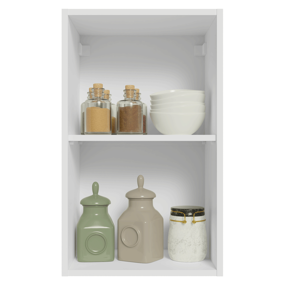 Gabinete Superior 40 cm 1 Puerta Blanco/Verde Vik Madesa