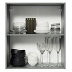 Gabinete Superior 60 cm 1 Puertas Gris Nice Madesa