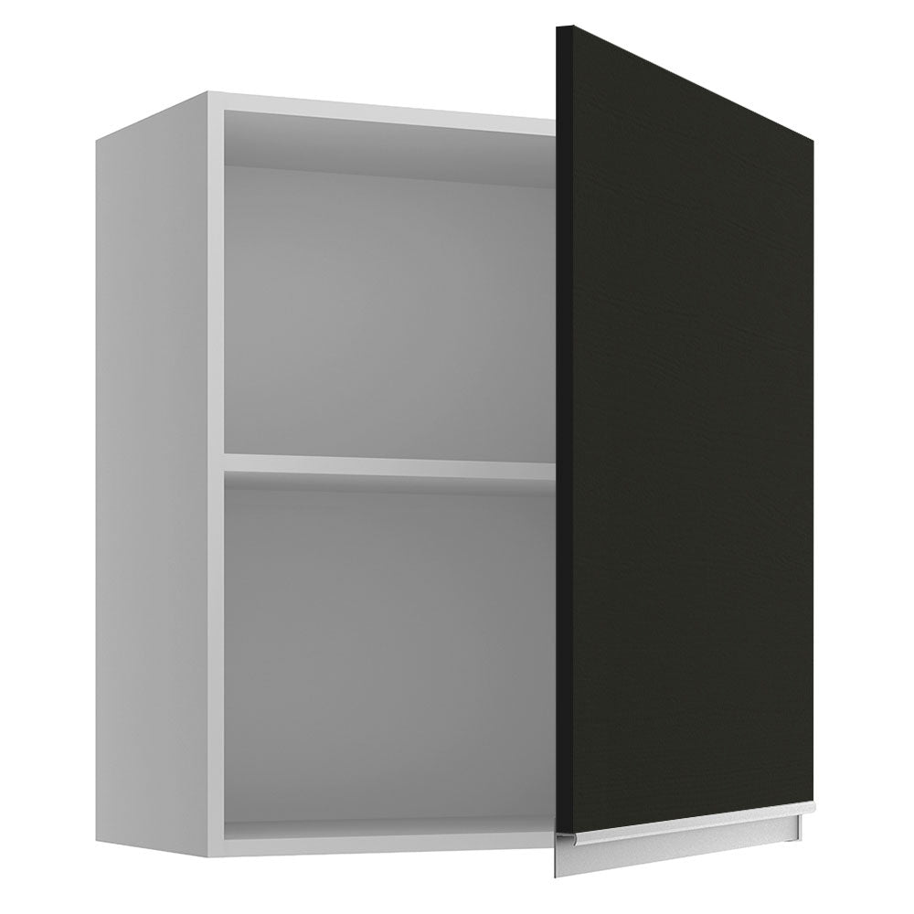 Gabinete Superior 60 cm 1 Puerta Glamy Blanco/Negro