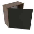 Gabinete Superior 60 cm 1 Puerta Marrón/Negro Glamy Madesa