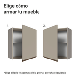 Gabinete Superior 60 cm 1 Puertas Nice Crema