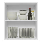 Gabinete Superior 60 cm 1 Puerta Blanco/Gris Lux Madesa