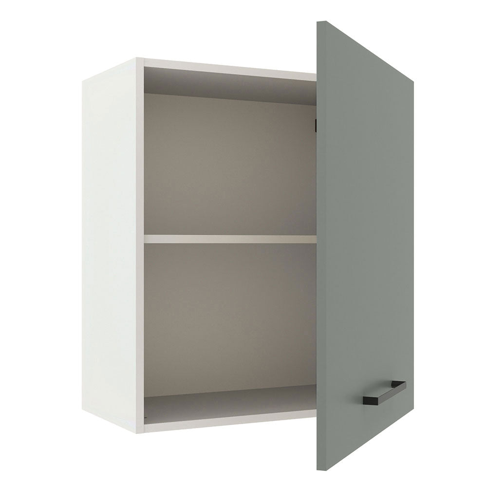 Gabinete Superior 60 cm 1 Puerta Blanco/Gris Agata Madesa