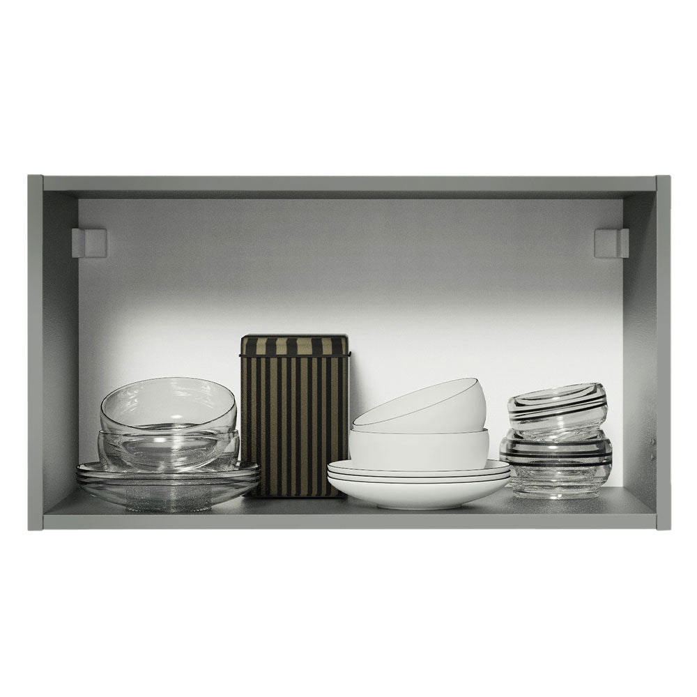 Gabinete Superior 60 cm 1 Puerta Abatible Gris Nice Madesa