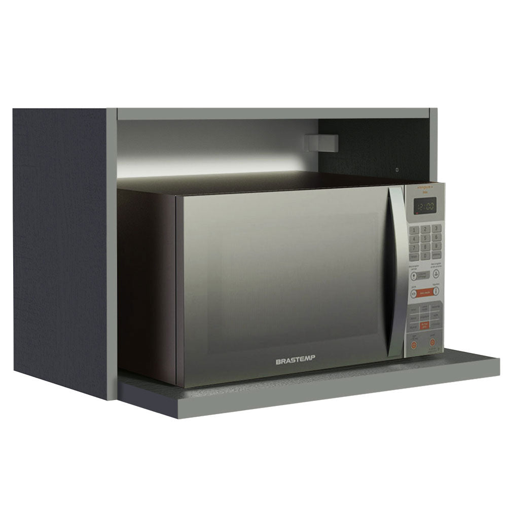 Gabinete Superior para Horno 60 cm Gris Madesa