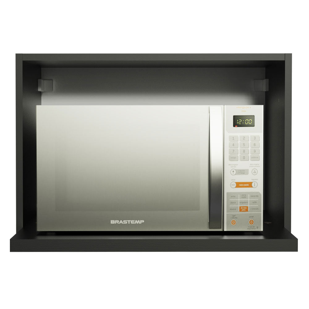 Gabinete Superior para Horno 60 cm Negro Madesa