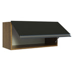 Gabinete Superior 70 cm 1 Puerta Abatible Marrón/Negro Glamy Madesa