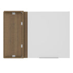 Gabinete Superior Esquinero 94 cm 1 Puerta Marrón/Blanco Stella Madesa