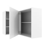 Gabinete Superior Esquinero 166 cm 1 Puerta 3 Nichos Blanco Agata Madesa