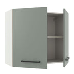Gabinete Superior 80 cm 2 Puertas Blanco/Gris Agata Madesa