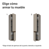 Despensero 40 cm 2 Puertas Sin Patas Nice Crema