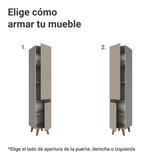 Despensero 40 cm 2 Puertas Con Patas Nice Crema