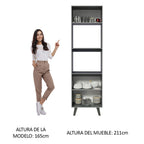 Mueble para Horno 60 cm 3 Puertas Gris Nice Madesa