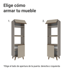 Mueble para Horno 60 x 52 cm 2 Puertas Crema Nice Madesa 02