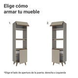 Mueble para Horno 60 cm 2 Puertas 2 Nichos Con Patas NiceCrema