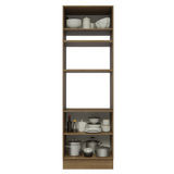 Mueble para Horno 70 cm 3 Puertas Marrón/Negro Lux Madesa