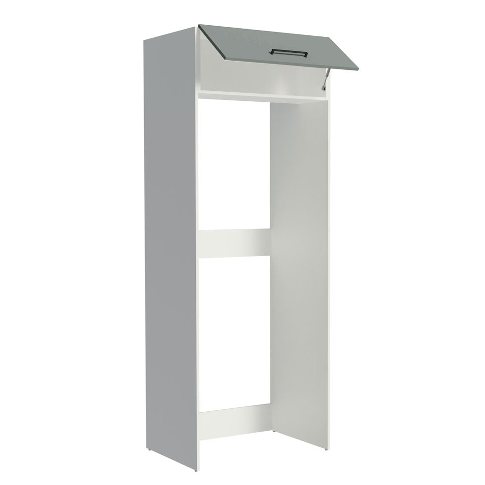 Mueble para Refrigerador 1 Puerta Blanco/Gris Agata Madesa