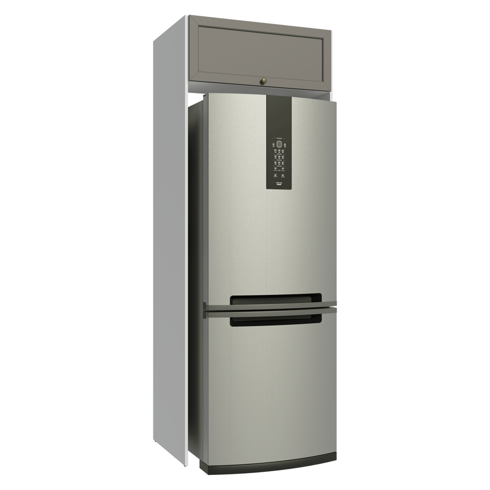 Mueble para Refrigerador 1 Puerta Basculanete Blanco/Gris Vik Madesa