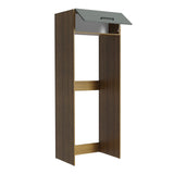 Mueble de Cocina para Refrigerador 1 Puerta Abatible Agata Marrón/Gris