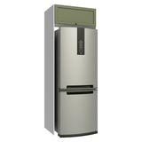 Mueble para Refrigerador 1 Puerta Basculanete Blanco/Verde Vik Madesa