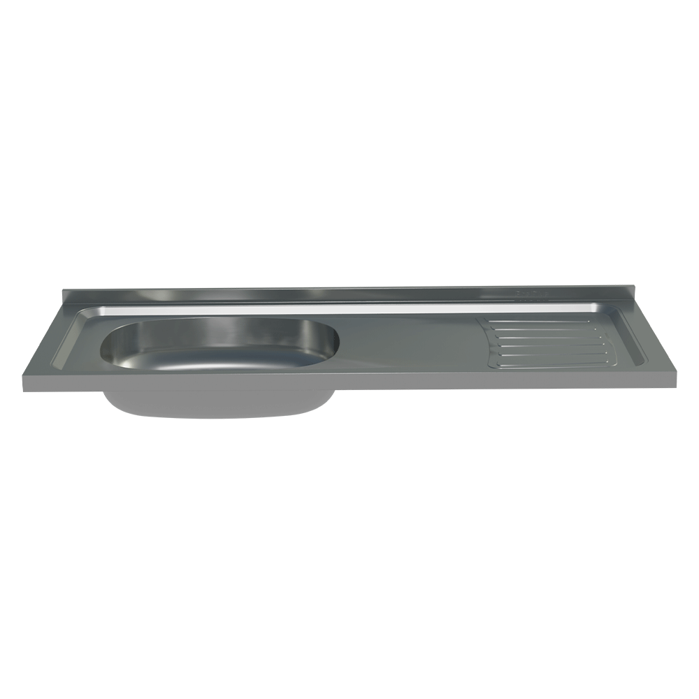 Fregadero de Acero Inoxidable 105 X 44 cm
