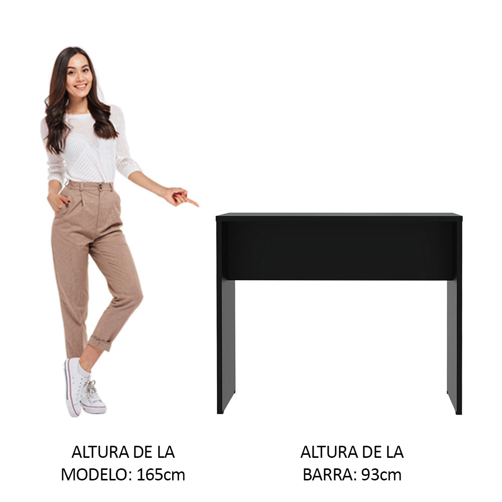 Barra para Cocina Madesa 115 cm Negro