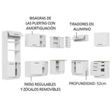 Cocina Integral Esquinera 479cm Blanco Agata 01