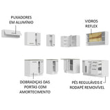 Cocina Integral Esquinera 486 x 60 cm Agata Blanco 01