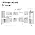 Cocina Integral 549cm Blanco Agata 01