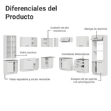 Cocina Integral 549cm Blanco Agata 01