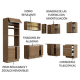 Cocina Integral Esquinera 399cm Marrón Glamy 02