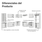 Cocina Integral 549cm Blanco Glamy 01