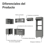 Cocina Integrale Esquinera 385 cm Gris Nice Madesa 03