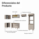 Cocina Integrale Esquinera 385cm Crema Nice Madesa 04