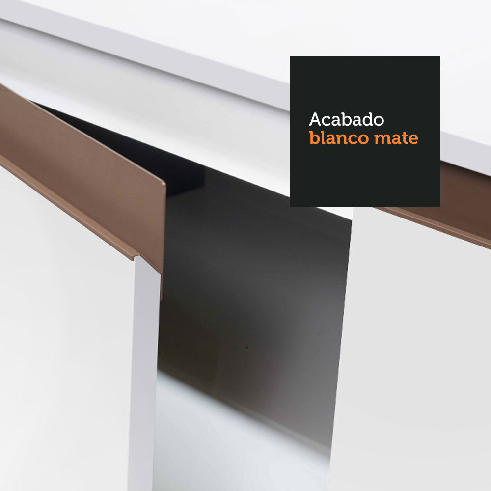 Cocina Integral Esquinera 262cm Blanco Reims 01