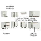 Cocina Integral Esquinera 392cm Blanco Reims 02