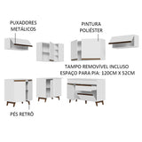 Cocina Integral de Esquina 402cm Blanco Reims Madesa 03