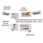 Cocina Integral de Esquina 402cm Blanco Reims 04