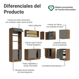 Cocina Integral Esquinera 399 cm Marrón/Gris Vik Madesa 02