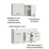 Cocina Compacta 150cm Blanco Agata 02