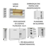 Cocina Integral 220cm Blanco Agata de Thêmis