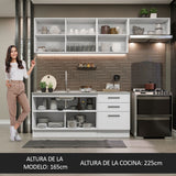 Cocina Integral 260cm Blanco Agata 02