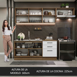 Cocina Integral 260cm Marrón/Blanco Agata 02