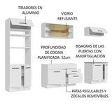 Cocina Integral 270cm Blanco Agata 03