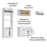 Cocina Integral 270cm Blanco Agata 04
