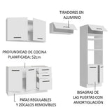 Cocina Integral 270cm Blanco Agata 08